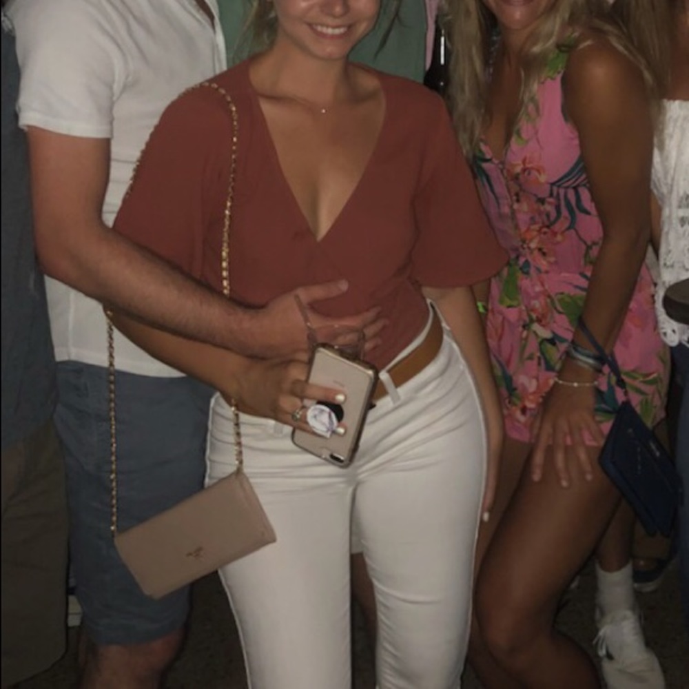 Zara semi crop top